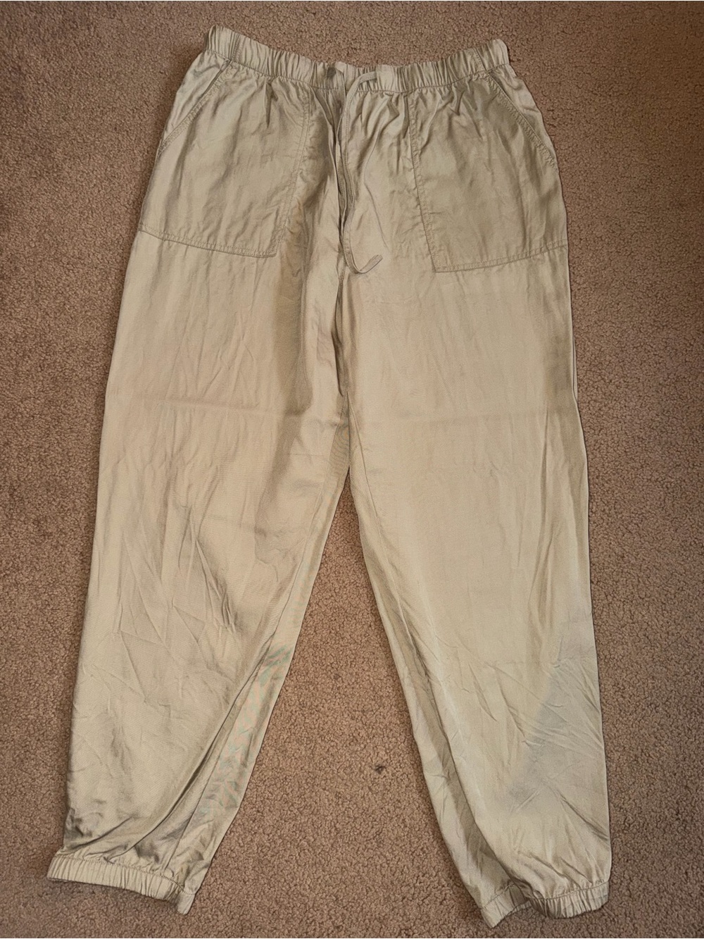 Dex Women’s Light Beige Drawstring Joggers